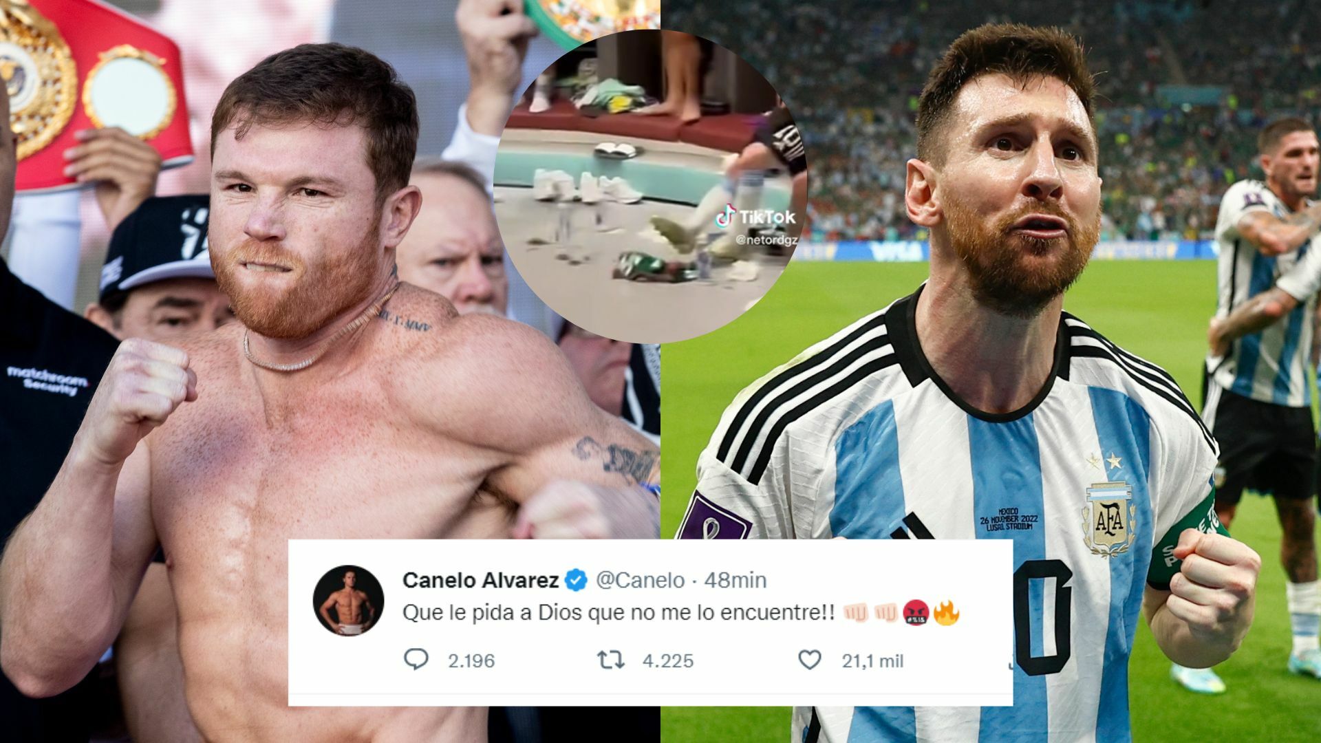 Canelo Álvarez amenazó a Messi por “pisar” la playera de México y Faitelson se interpuso