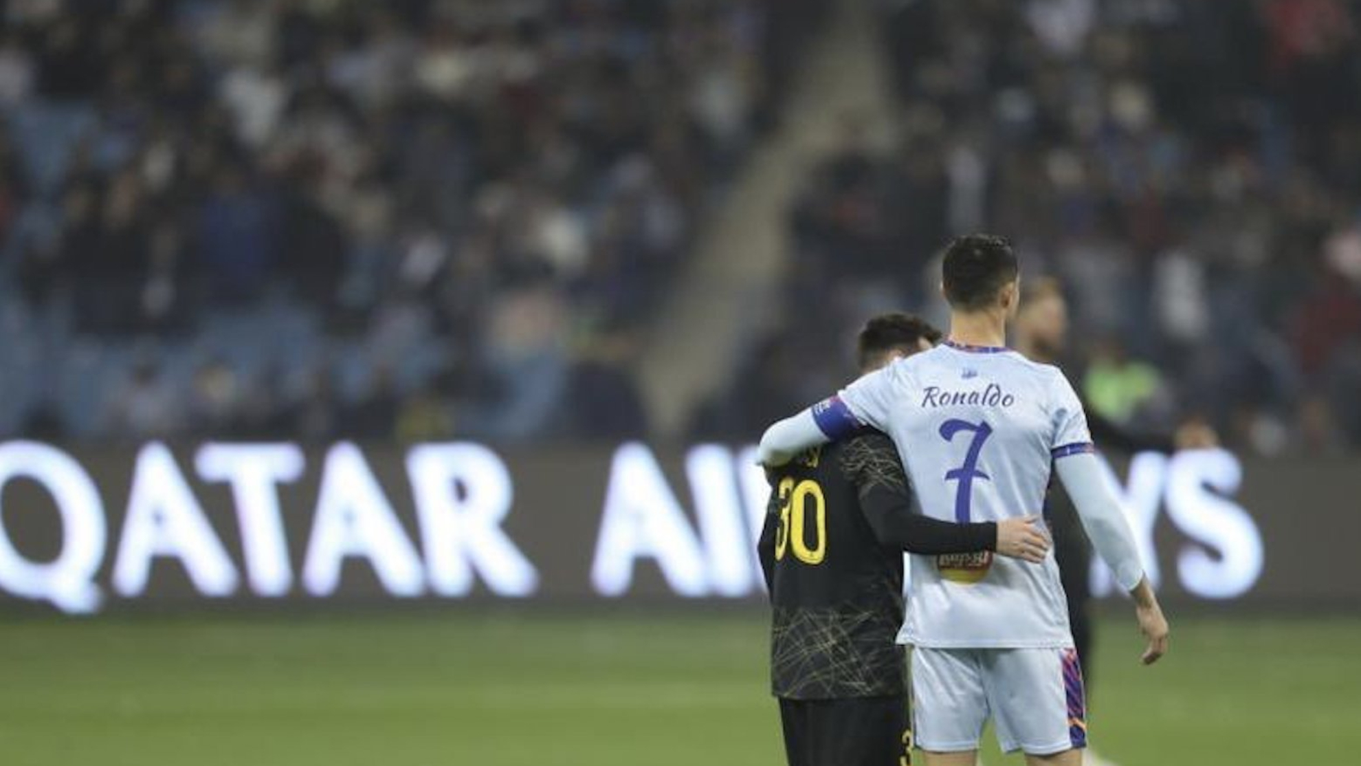 El saludo de Cristiano y Messi, la caricia de Mbappé y el abrazo de Gallardo que se viralizaron en redes