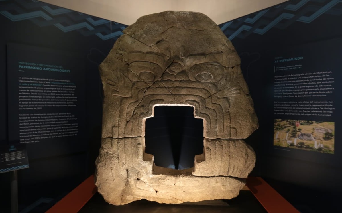 El monolito olmeca “Monstruo de la Tierra” ya está en México y se exhibe en Morelos: INAH